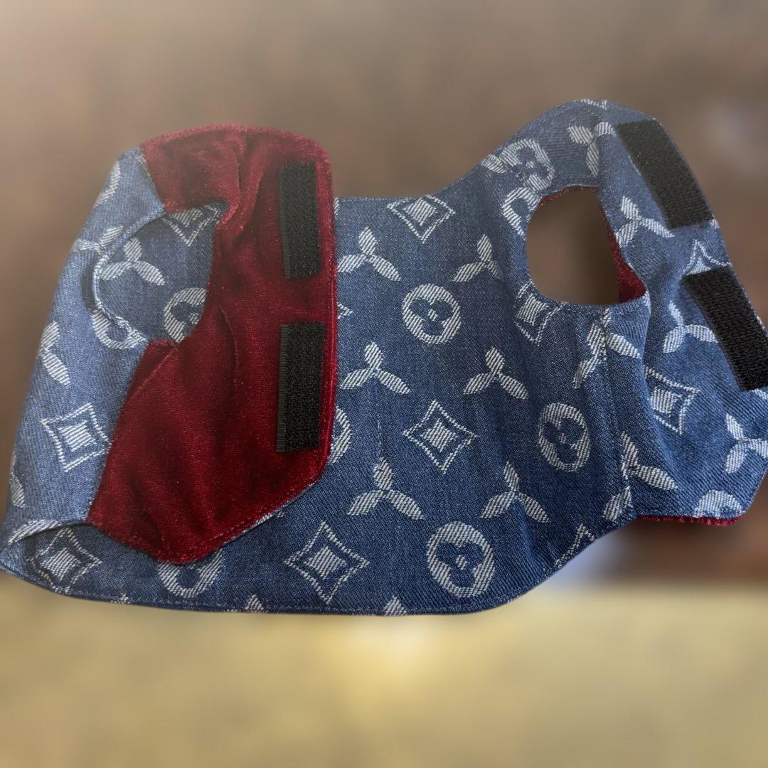 デニム犬服 ベスト&シャツ スタイル 小型犬用