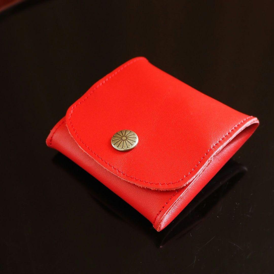 皇居財布　赤色　小銭入れ