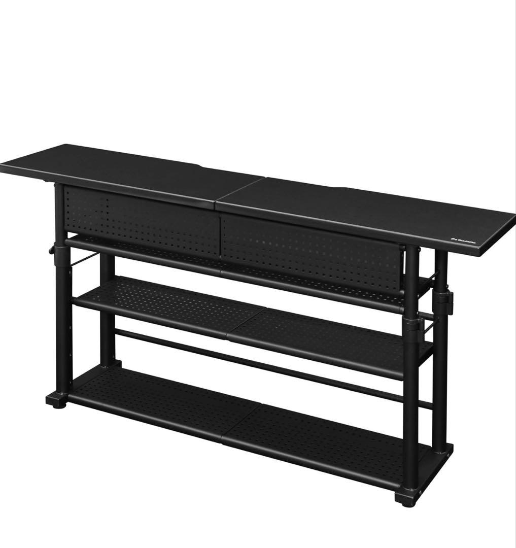 Bauhutte エクステンションデスク ブラック BHC-1200H-BK