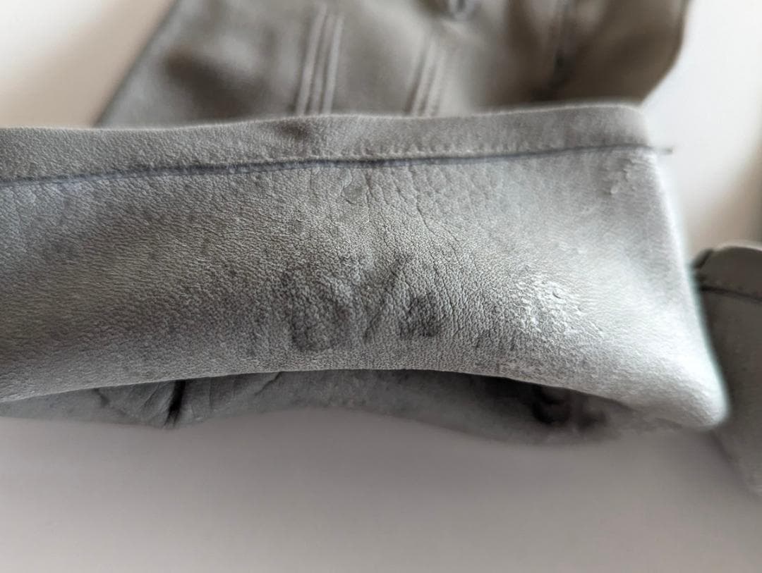 イギリスヴィンテージ 革手袋 フォーマル グレー レザーグローブ