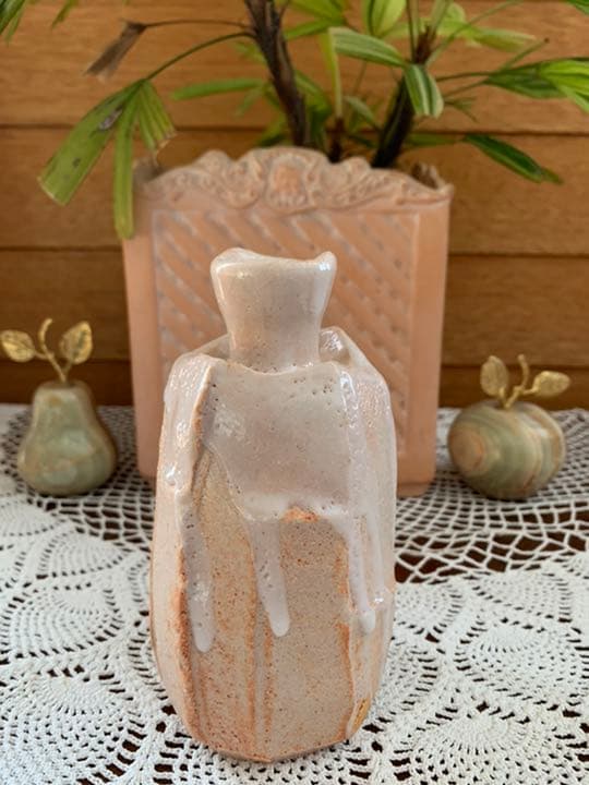 再値下げ！希少　志野焼　徳利　陶芸品　酒器　花瓶　新品