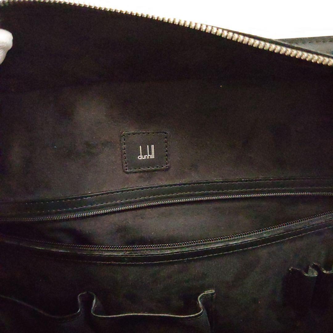 【希少】ダンヒルビ ジネスバッグ マイクロディーエイト レザー dロゴ ブラック