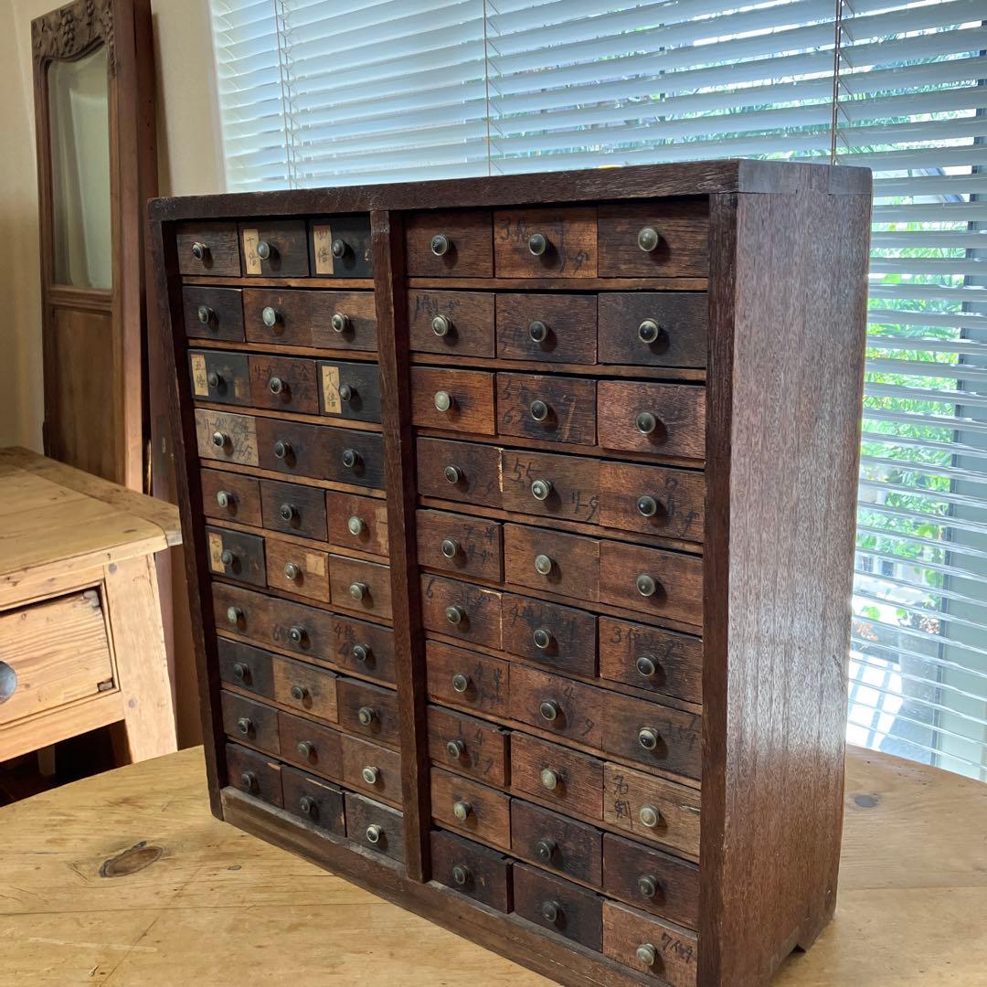 60杯　薬箪笥　古道具　アンティーク