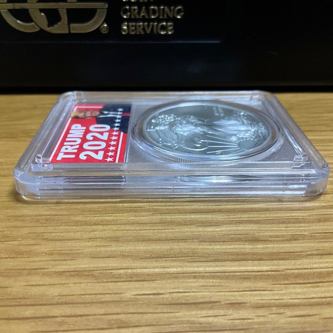 【新品】イーグル銀貨 Eagleトランプ大統領 2020 PCGS MS70