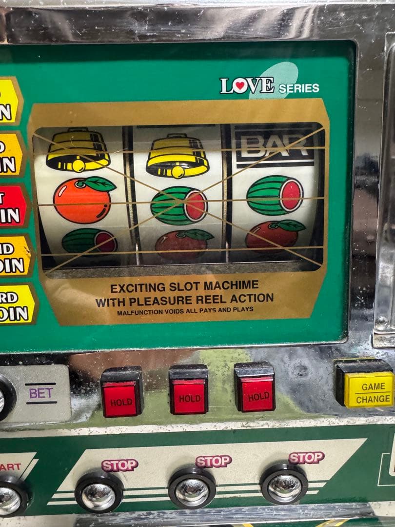 【レア希少】卓上ミニスロットマシーン LOVEシリーズ JOMレトロ卓上ゲーム機