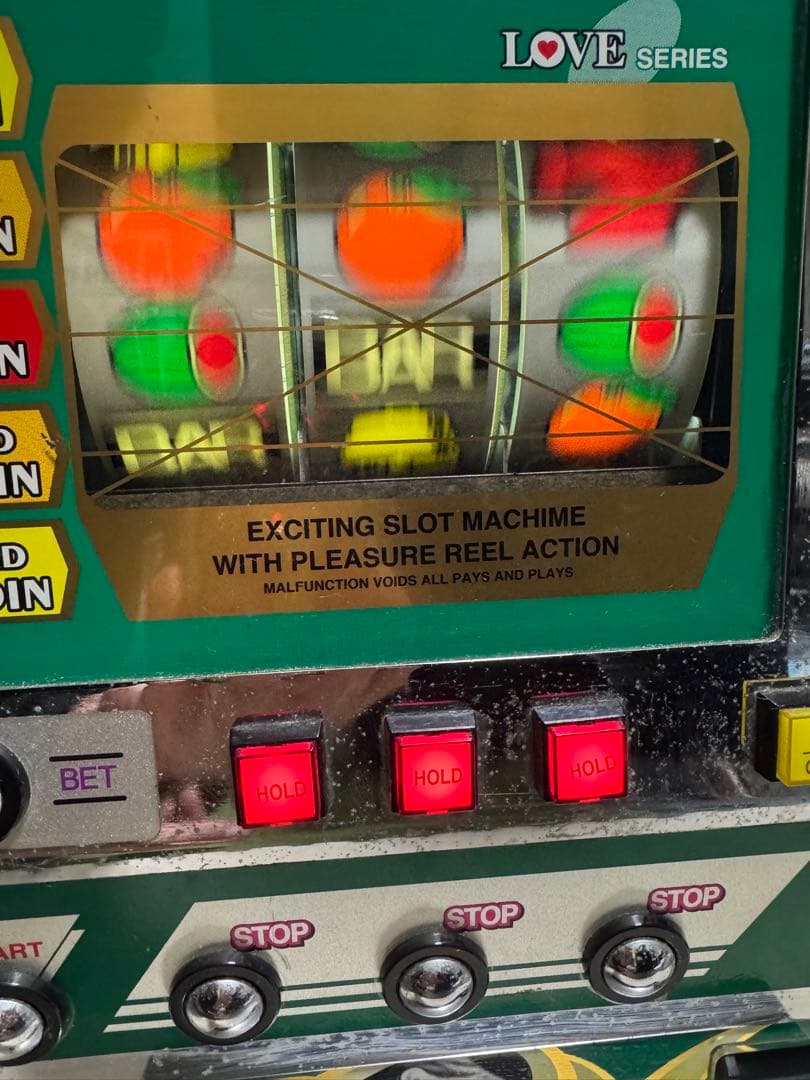 【レア希少】卓上ミニスロットマシーン LOVEシリーズ JOMレトロ卓上ゲーム機