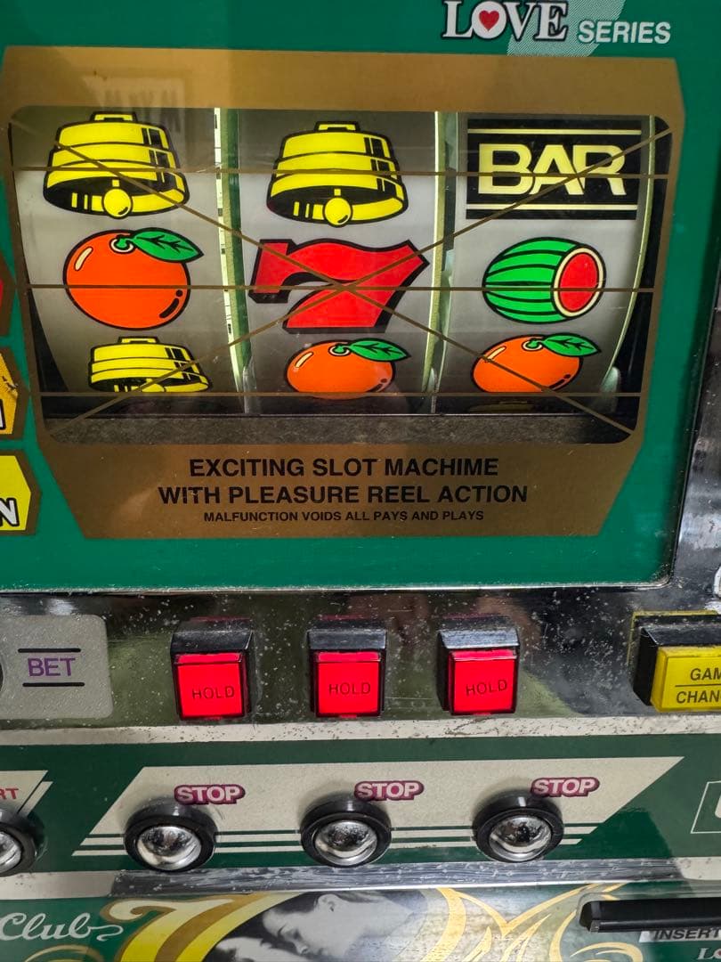 【レア希少】卓上ミニスロットマシーン LOVEシリーズ JOMレトロ卓上ゲーム機