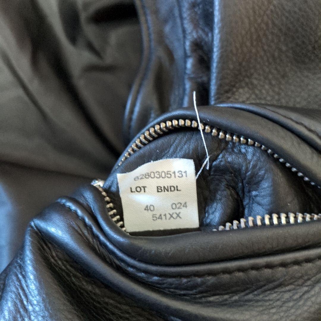 Schott ブラック シングルライダースジャケット サイズ40