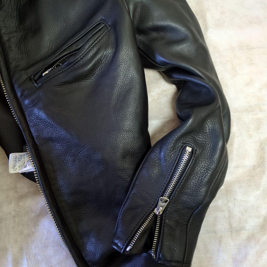 Schott ブラック シングルライダースジャケット サイズ40