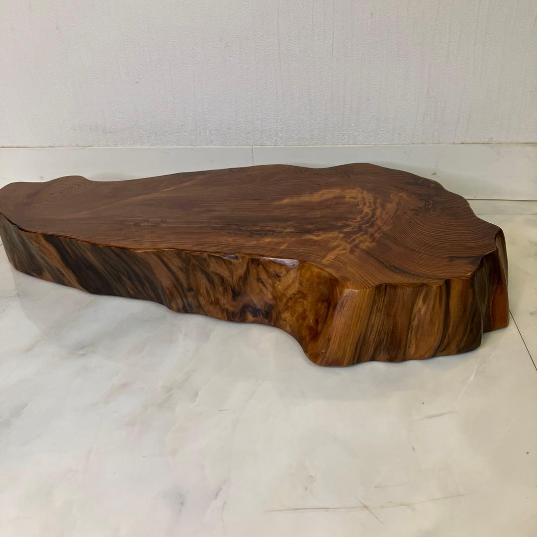 屋久杉台座　屋久杉飾り台　屋久杉工芸品　置台　屋久杉希少置き台　世界遺産