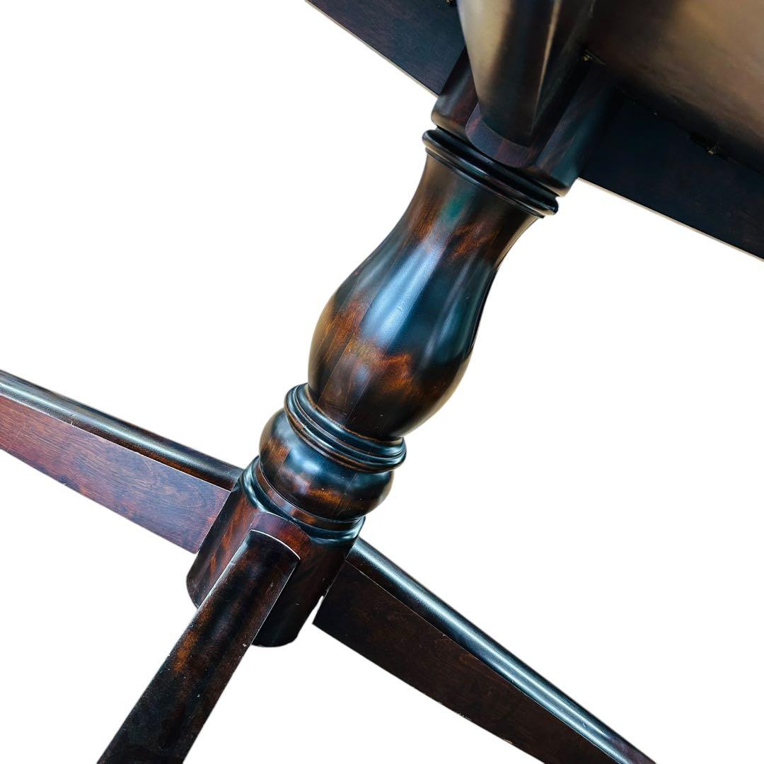 【超希少】【送料無料】北海道民芸家具 特大円形ダイニングテーブル 6人がけ 円卓