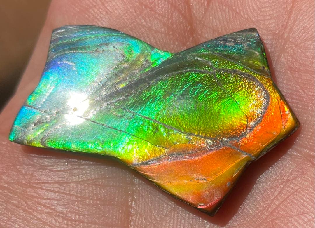 【期間限定セール】虹色星形　アンモライト　インペリアルレインボー　アンモライト