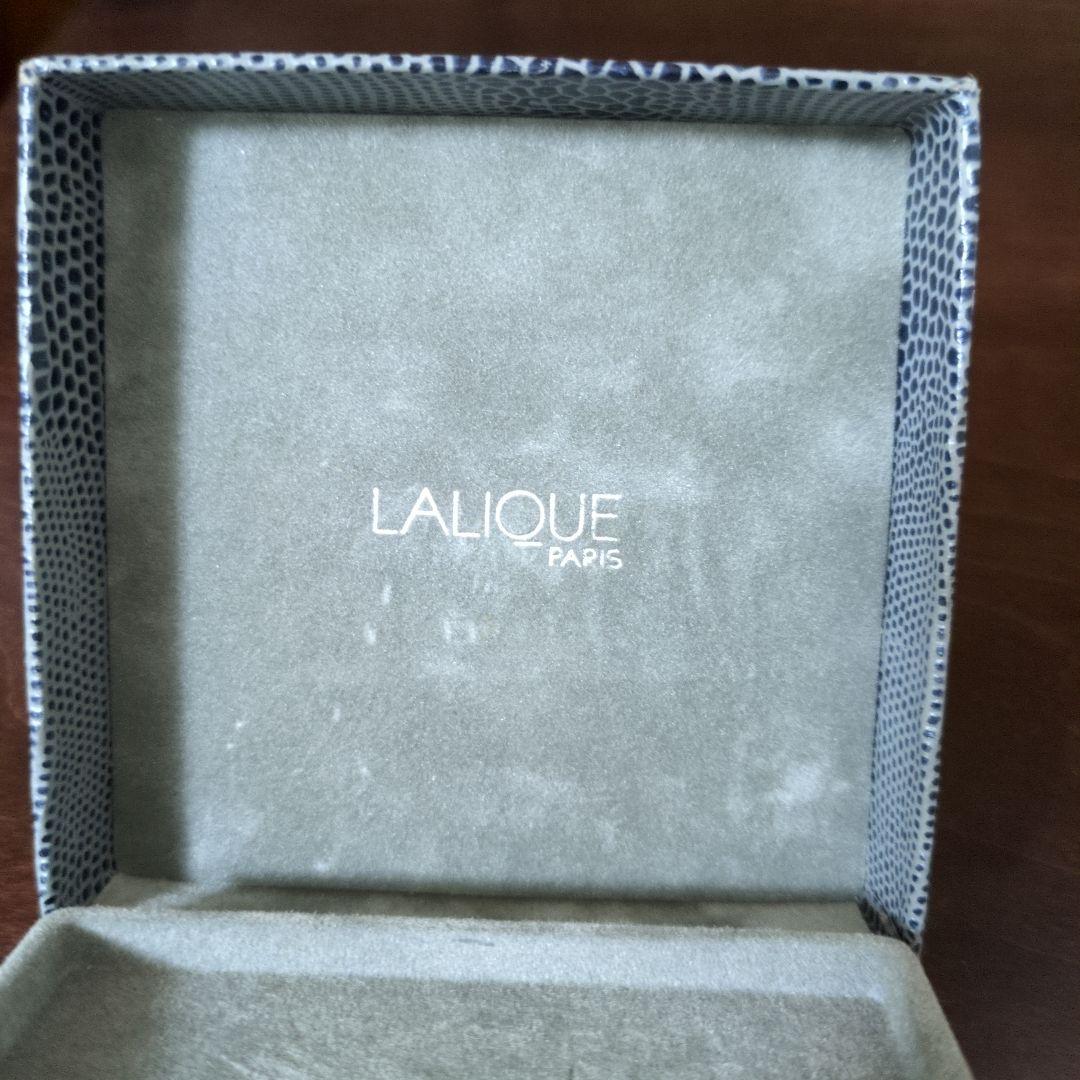 LALIQUEカービング・オウルクリスタルブローチ◎ルネ・ラリック