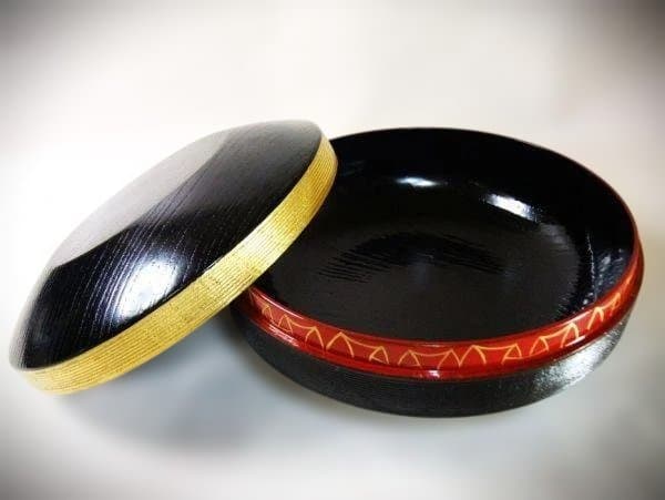 即中斎好 喰篭 塗師 宗春「久世宗春」天然木 本漆器