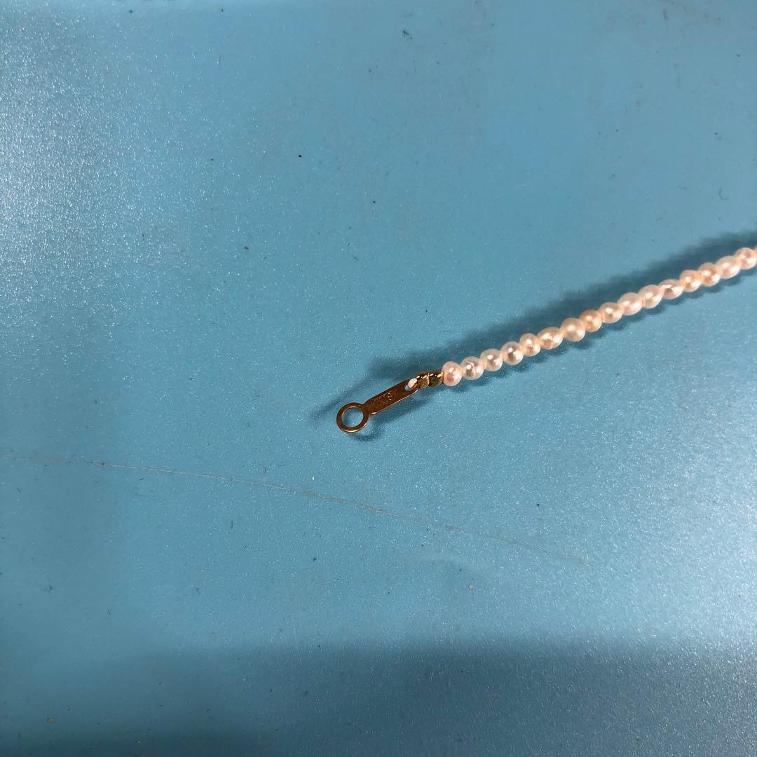 K18 淡水パールネックレス　40cm×2個