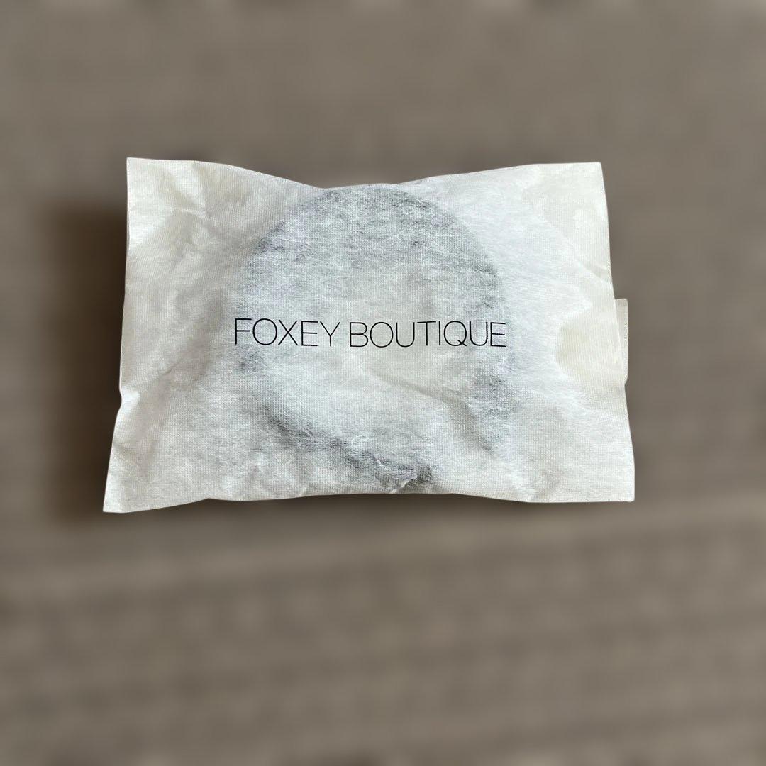 FOXEY ブラック ベロア ヘアバンド　カチューシャ