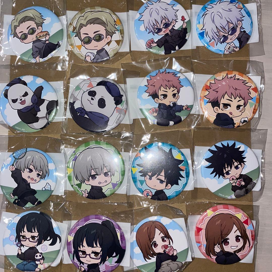 呪術廻戦 まるくじ Enjoy!Picnic 缶バッジ 全16種