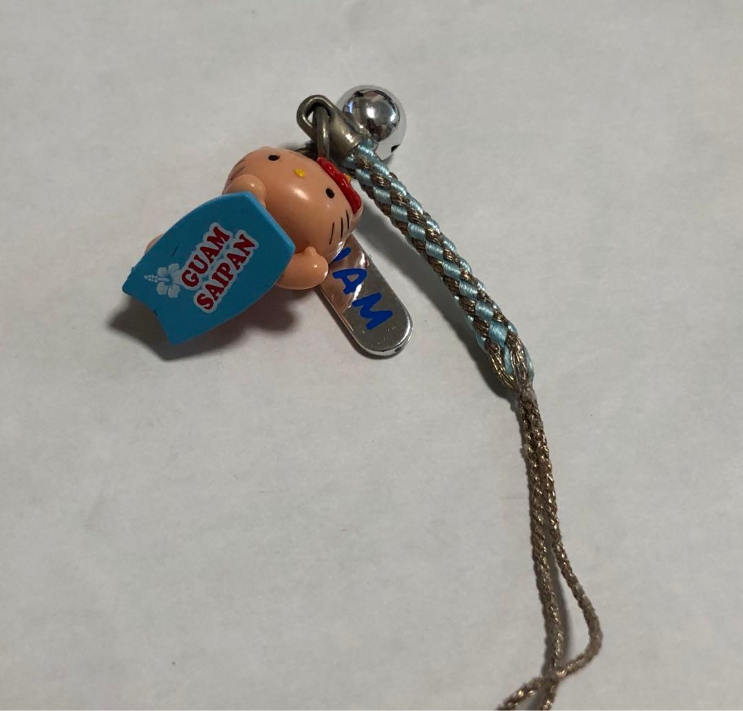 レア　ご当地　ハローキティ　根付け　グアム　サイパン　ボディボード　日焼けキティ