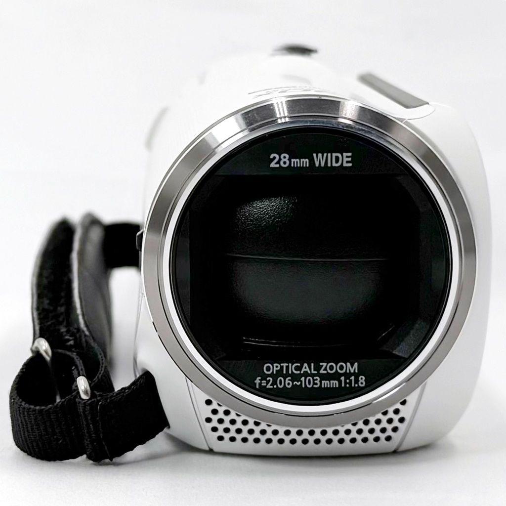 【美品】パナソニック HC-V480MS ホワイト ビデオカメラレコーダー 中古