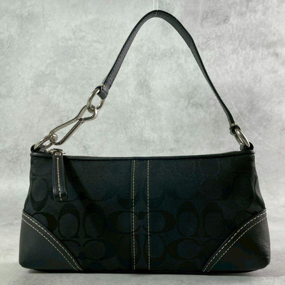 バッグ Coach Signature AccessoryPouch Black Y2K