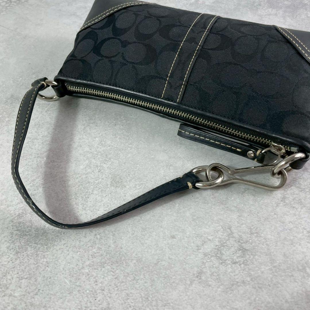 バッグ Coach Signature AccessoryPouch Black Y2K