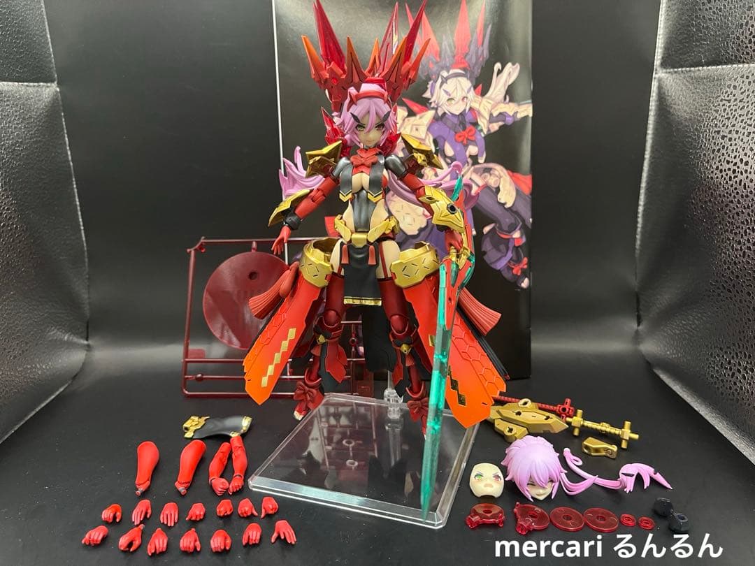 メガミデバイス　皇巫 スサノヲ レガリア 塗装完成品 紅蓮カラーver