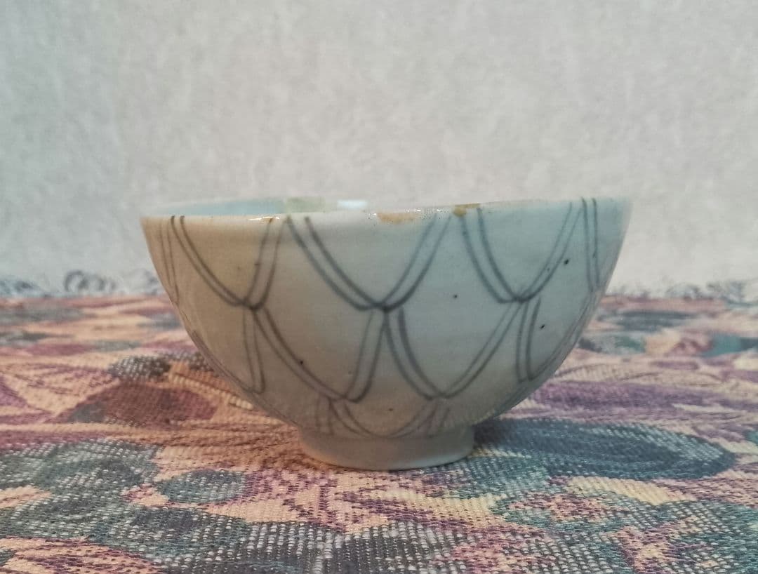 古伊万里 染付 網手 くらわんか碗 波佐見焼 江戸中期