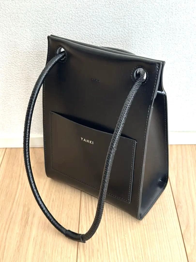 YAHKI ヤーキ ダブルフェイスレザースクエアハンドバッグ YH-291