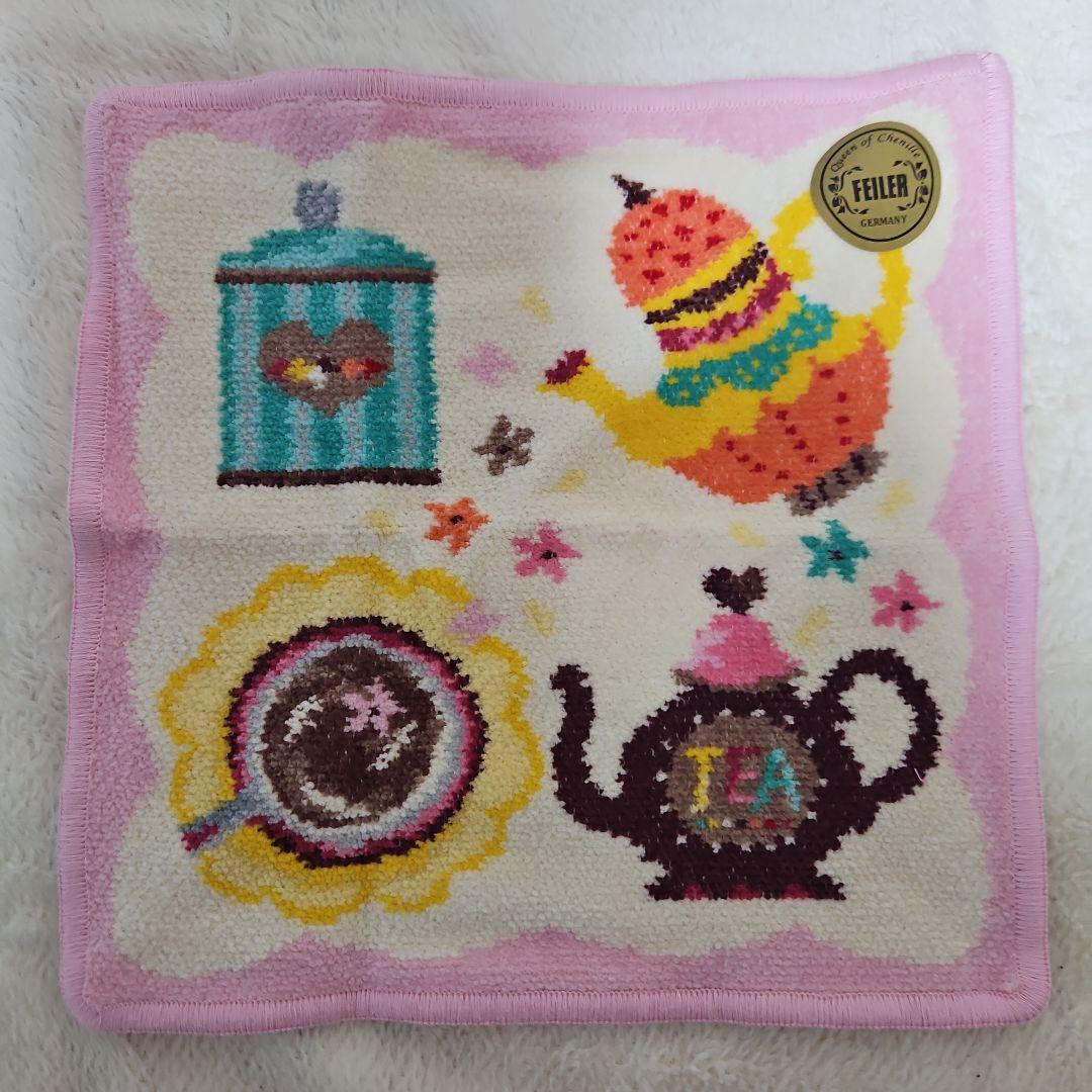 新品未使用フェイラータオルハンカチ 3枚セット 可愛いデザイン