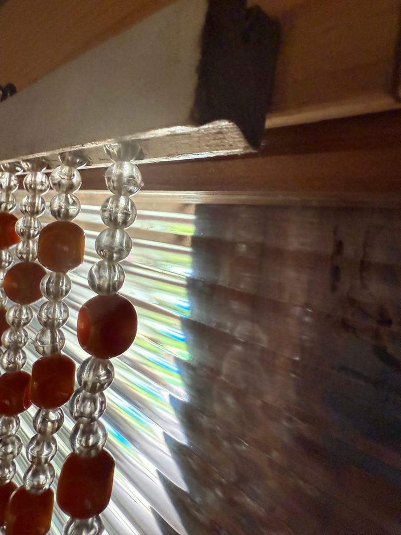 昭和レトロ　珠のれん　ビーズのれん　キッチン　インテリア雑貨