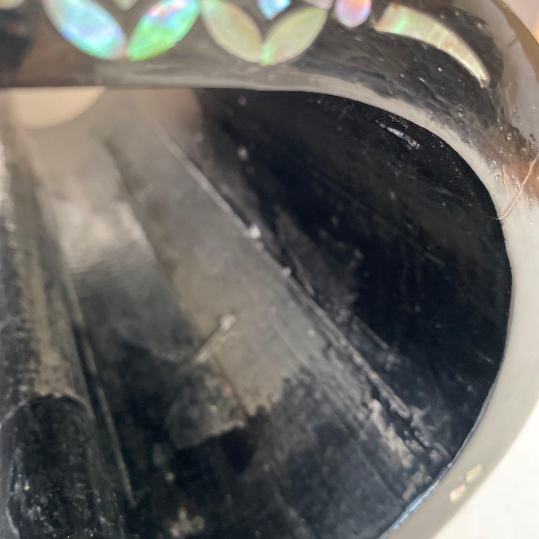 大型盆栽大　花台　貝模様