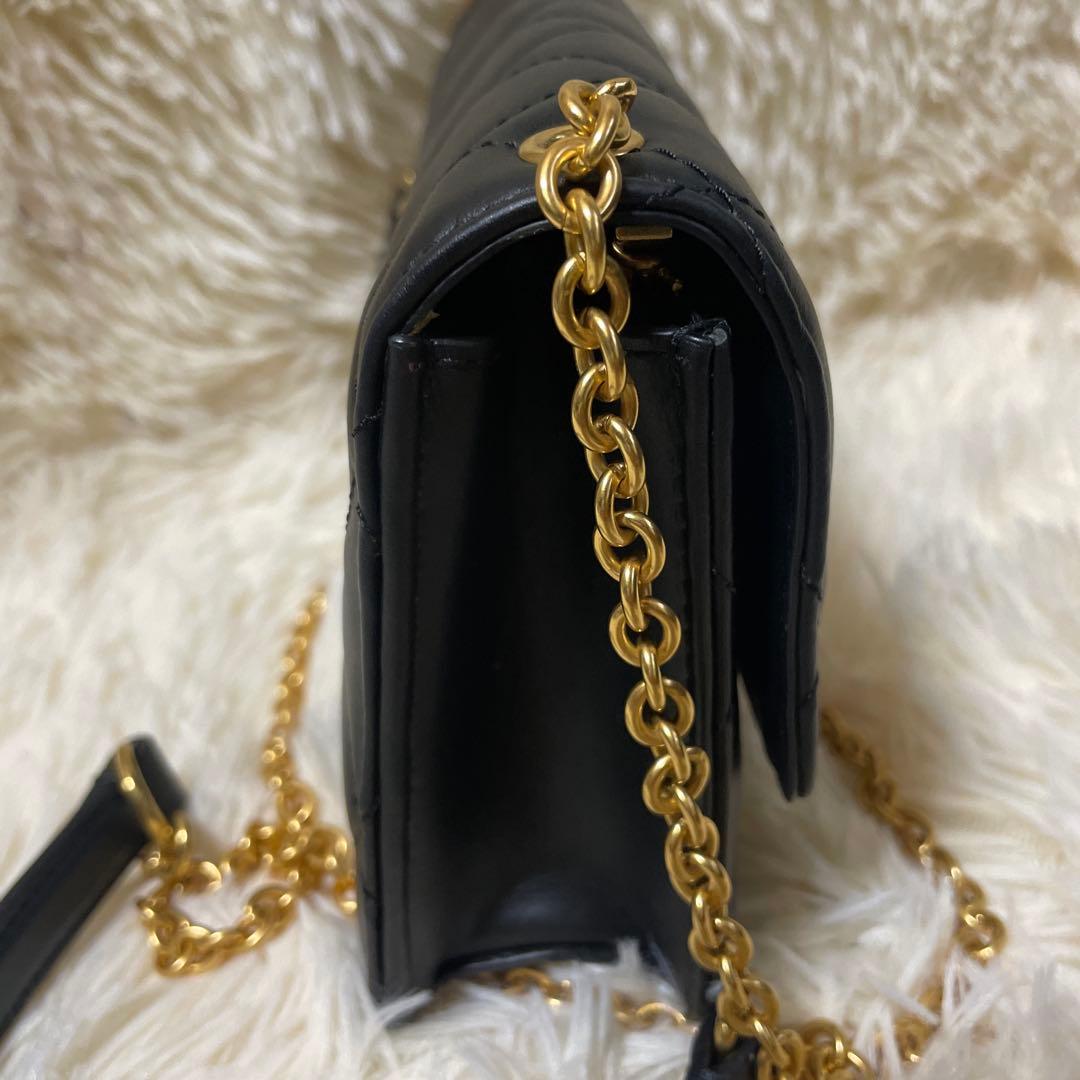 Mulberry スモールダーリー チェーン　レザー　キルティングバッグ　黒