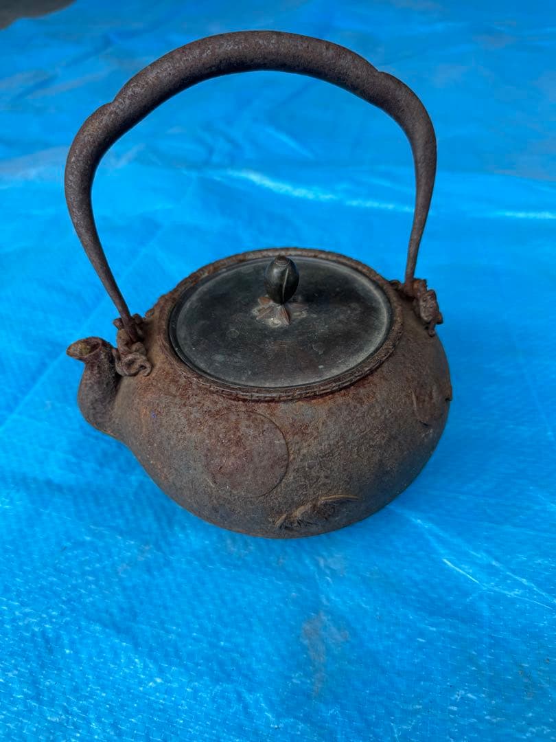 大国造之鉄瓶 龍文堂 アンティーク 骨董