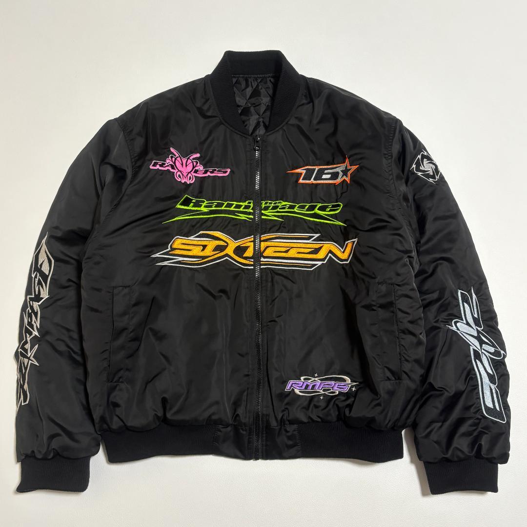 希少 THE RAMPAGE ワッペンジャケット 16 受注生産 L 黒 LDH