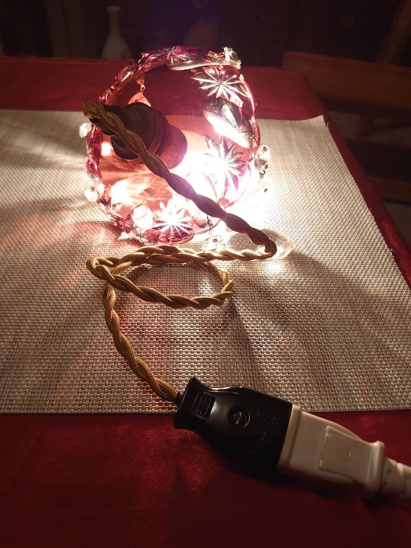 「売約済」BOHEMIA GLASS ボヘミアクリスタル 切子プチシャンデリア