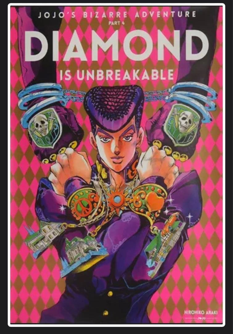 【14日までお値下げ】ジョジョ展 2017 B2 ポスター 東方仗助