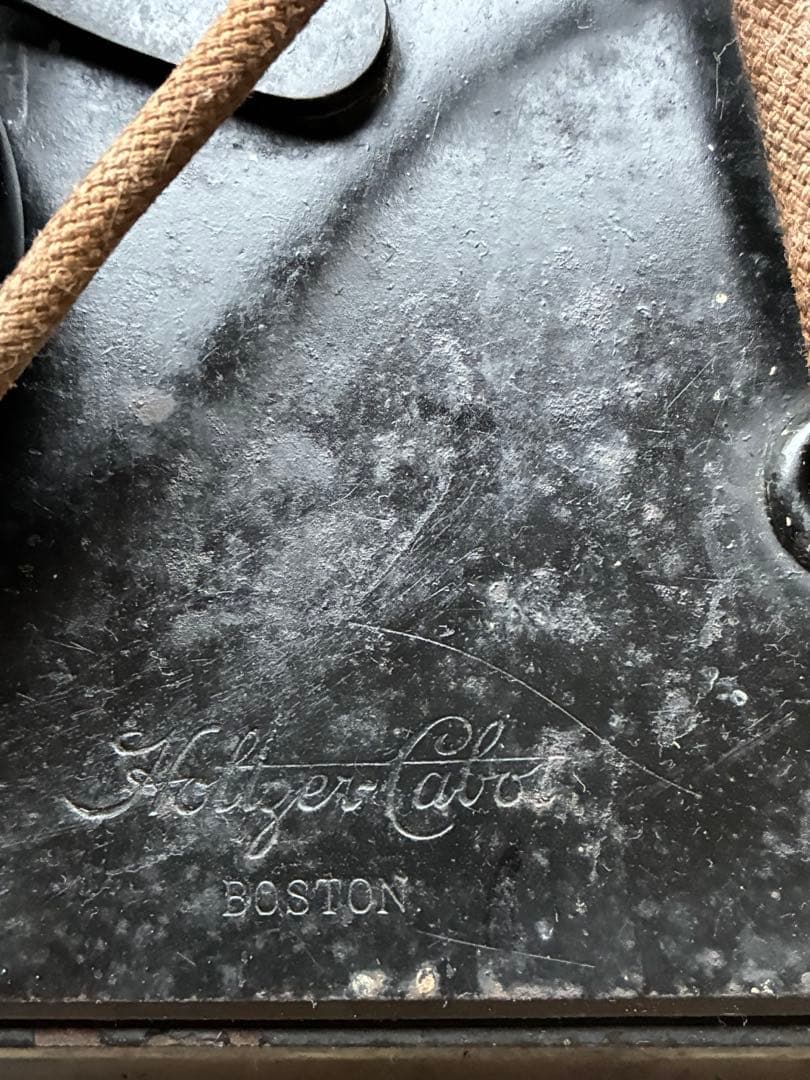 アンティーク　壁掛け式　電話機　室内電話　ベル　木製　呼び鈴　Bell　アメリカ