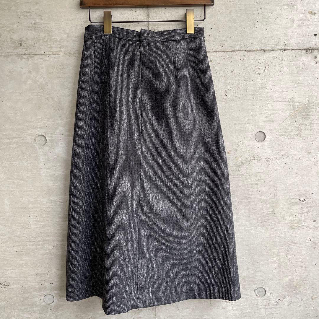 PAMEO POSE 2way プリーツ 切り替え 膝丈スカート