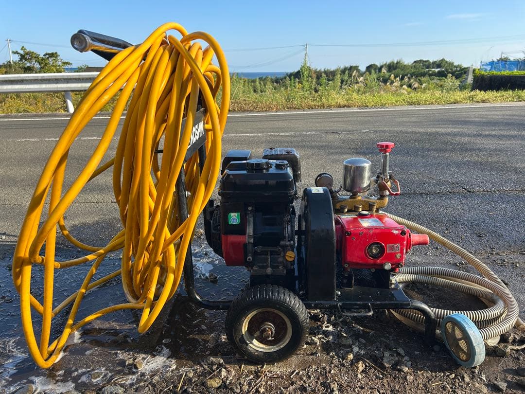 宮崎　工進　エンジン式洗浄動噴　高圧洗浄機 動噴　4馬力 DM-30 動力噴霧機