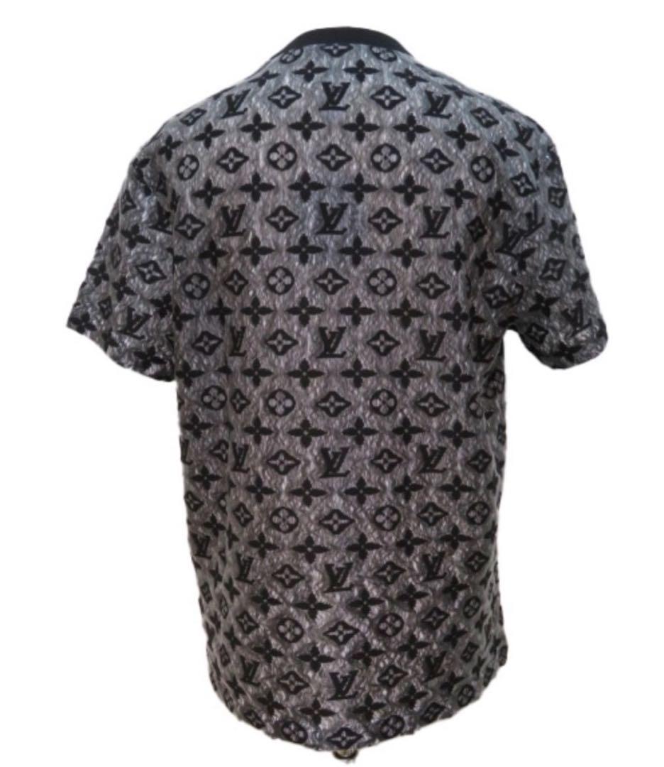 【未使用】ルイヴィトン メンズ Tシャツ ブラック/グレー
