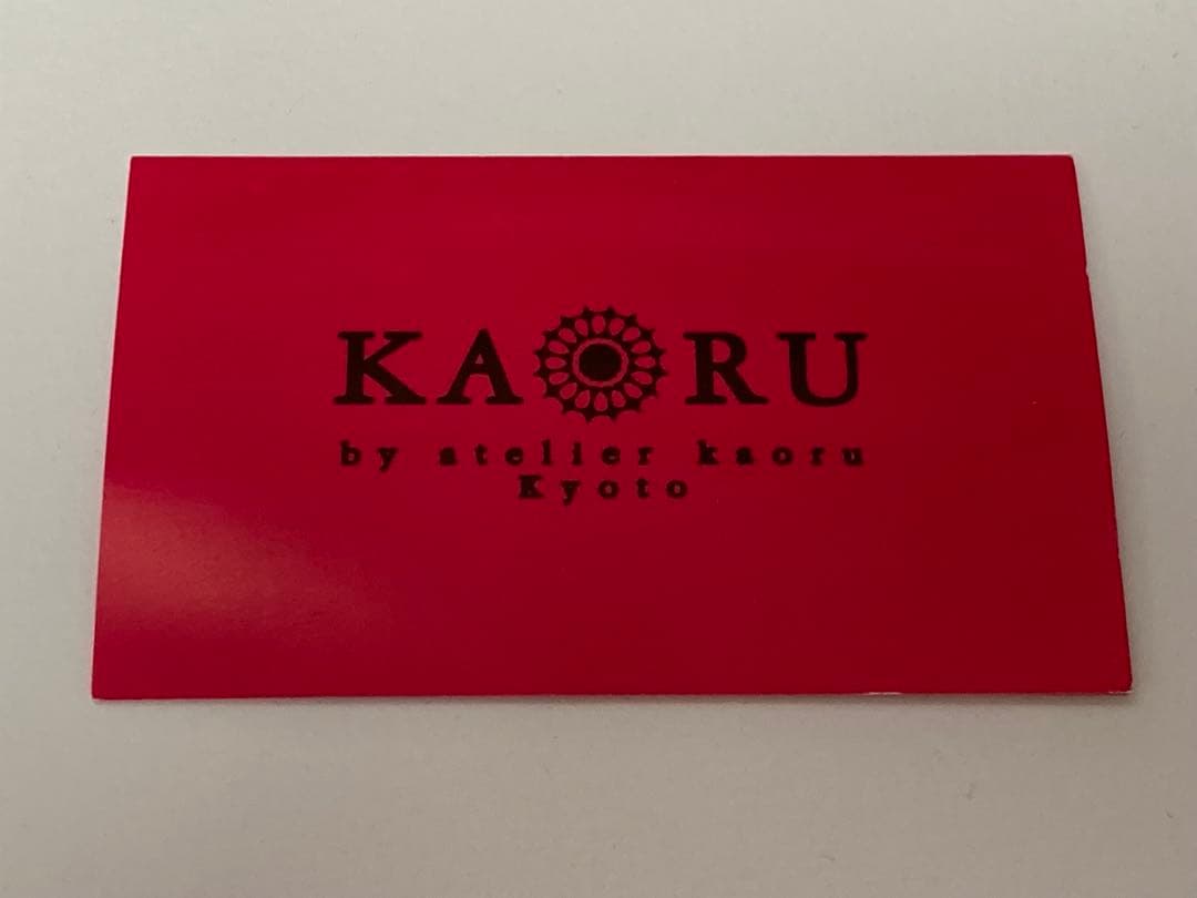 美品　カオル　kaoru かすみ草　ピアス　k10 k18 両耳　証明書付き