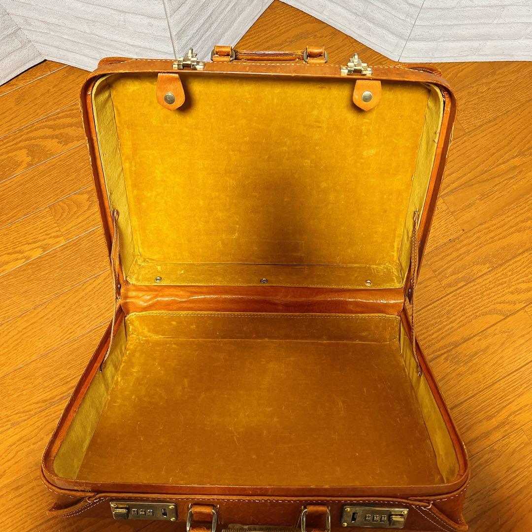 【革製】ヴィンテージ レザートランク 角型ドクターバッグ 大容量 アンティーク