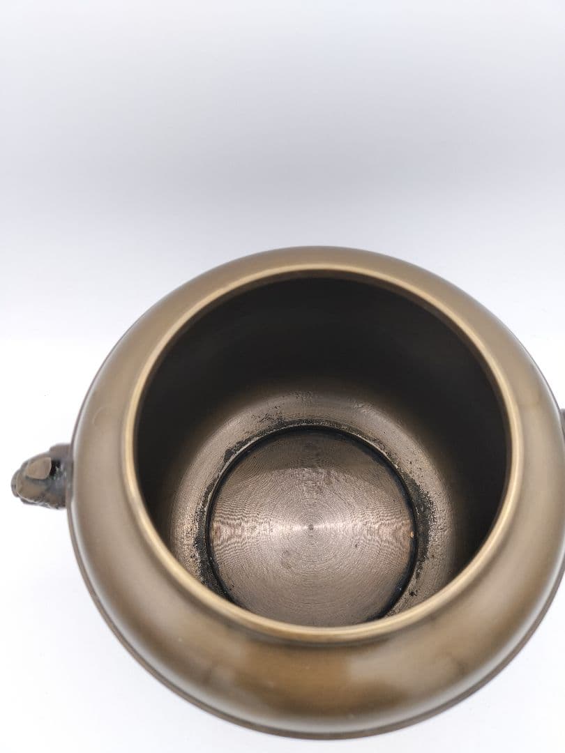 c393 唐銅皆具 利休好 金森浄栄 木箱 茶道具 古物