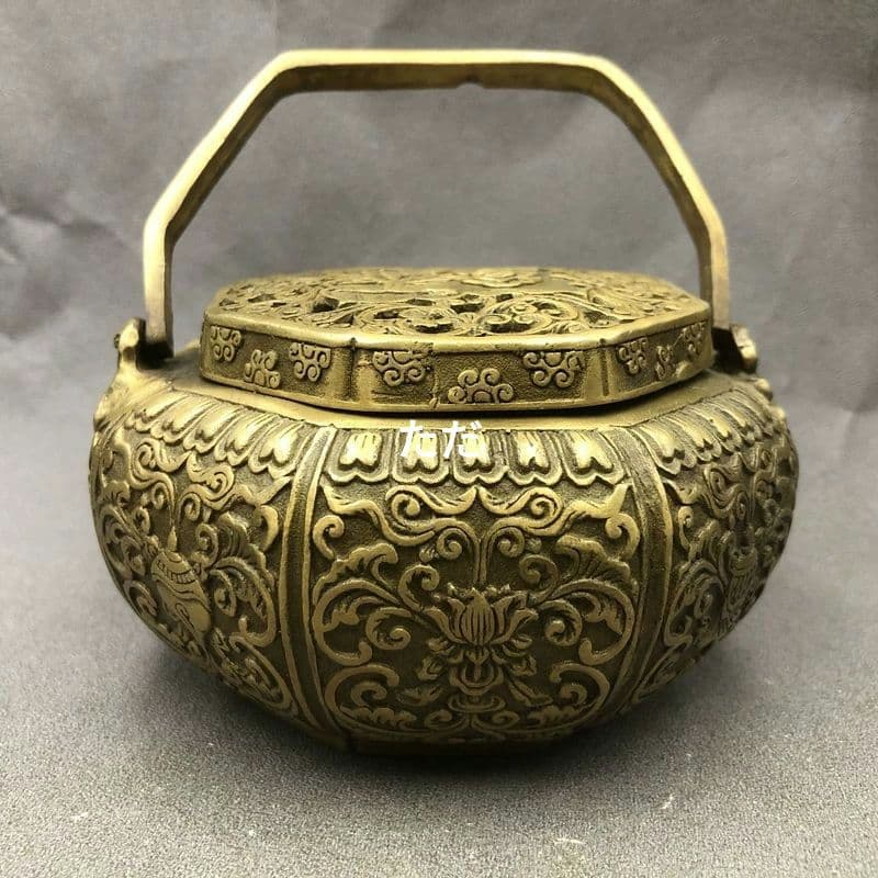 銅炉 暖手炉 薫香炉 香道具 装飾品 工芸品 置物
