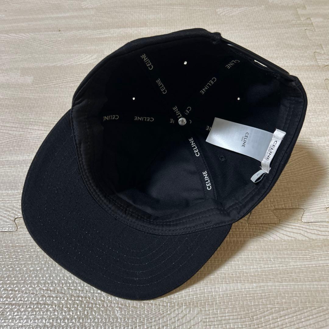 CELINE ロゴキャップ　ブラック