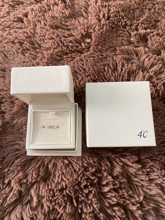 4℃ 10k シルバーリング 9号