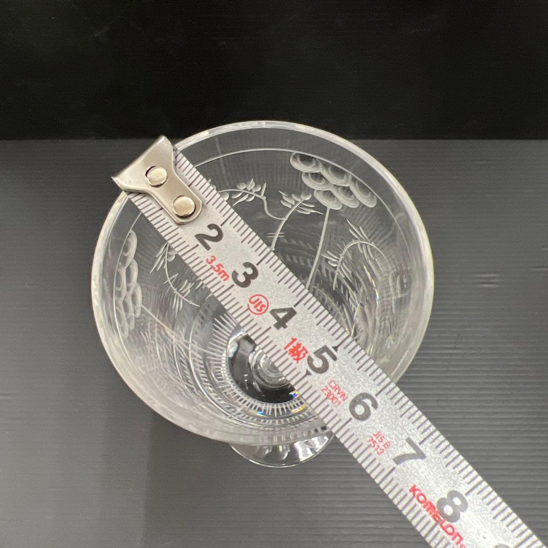 マイセン　クリスタル　シャンパングラス　高さ22.2㎝　東Y7-1128☆1F