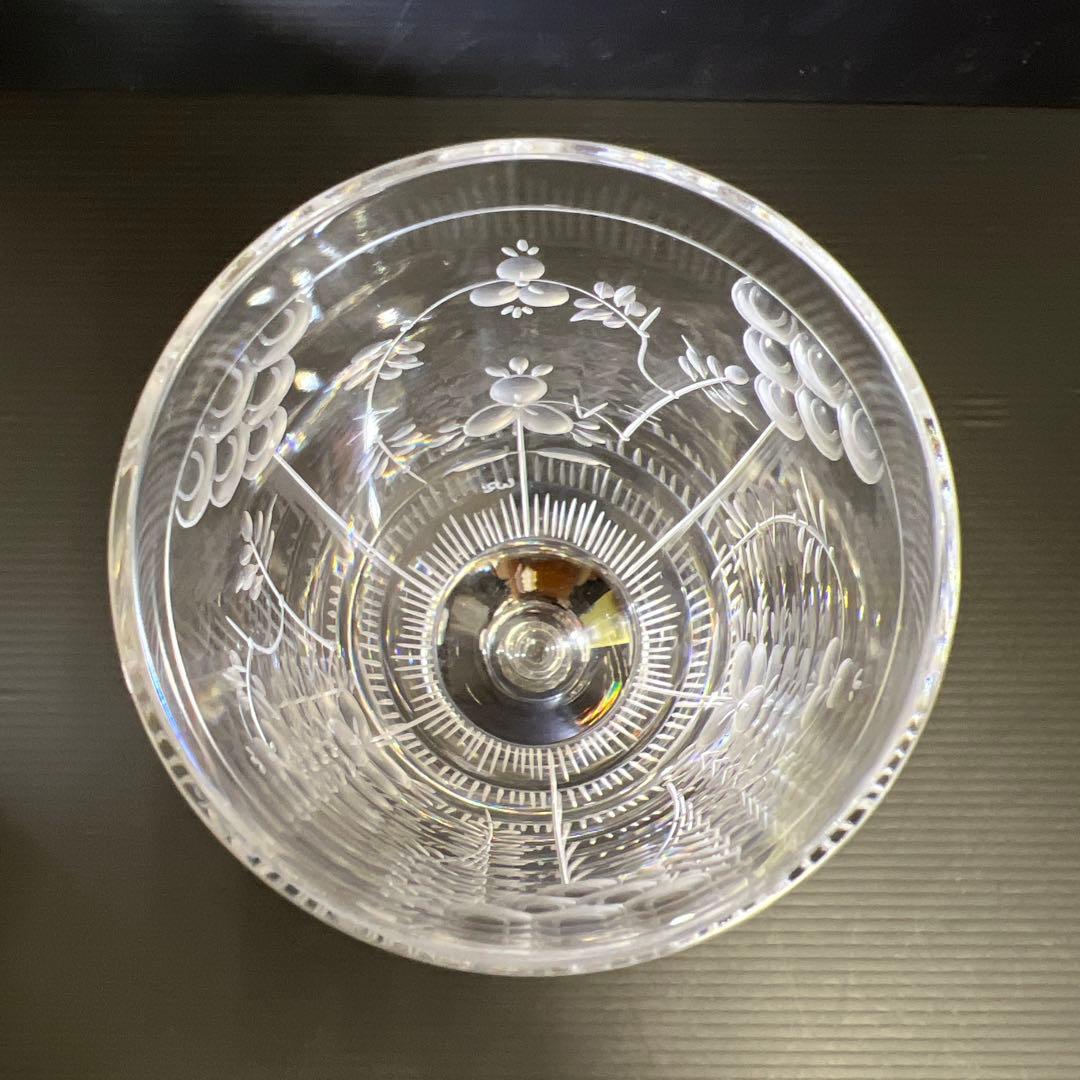 マイセン　クリスタル　シャンパングラス　高さ22.2㎝　東Y7-1128☆1F