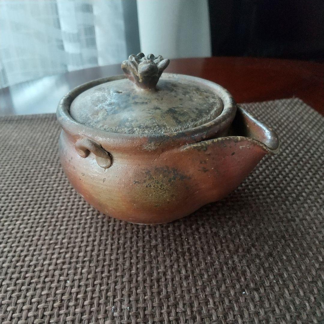 備前焼　宝瓶　難波正雄 木箱付き