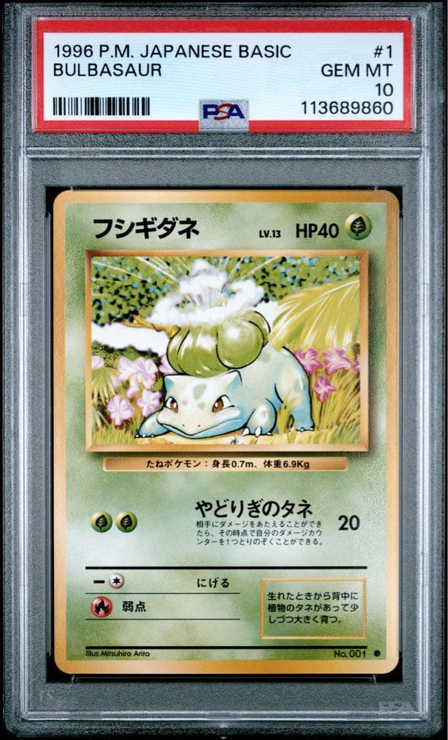 【psa10】フシギダネ　旧裏　マークあり